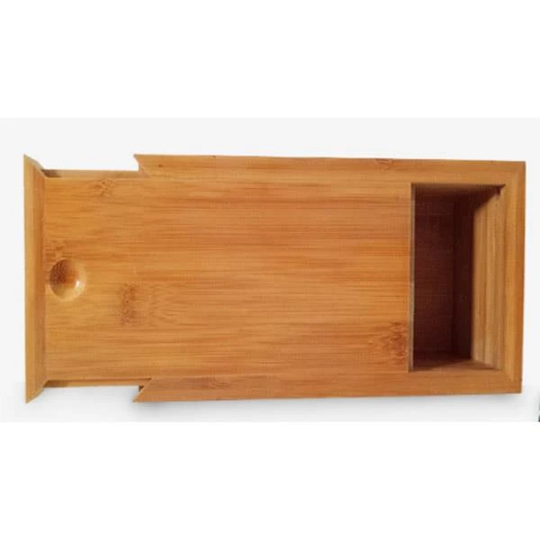 Wooden Storage Box With Sliding Lid