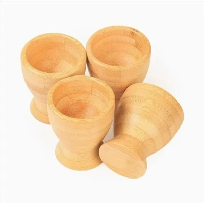 Äggkoppar i bambu med 4 st